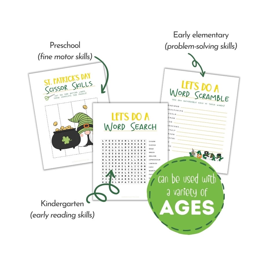 St Patrick's Day Gnome Printables