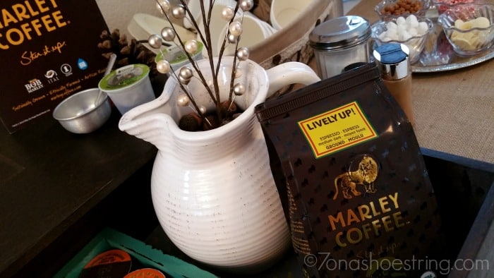 sustainably grown Marley Coffee