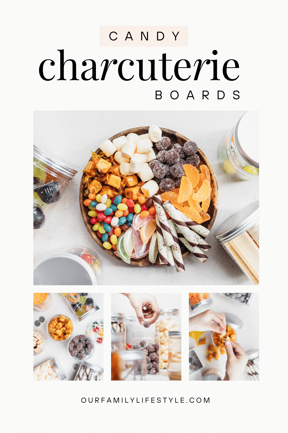 Sweet & Candy Charcuterie Boards Pin