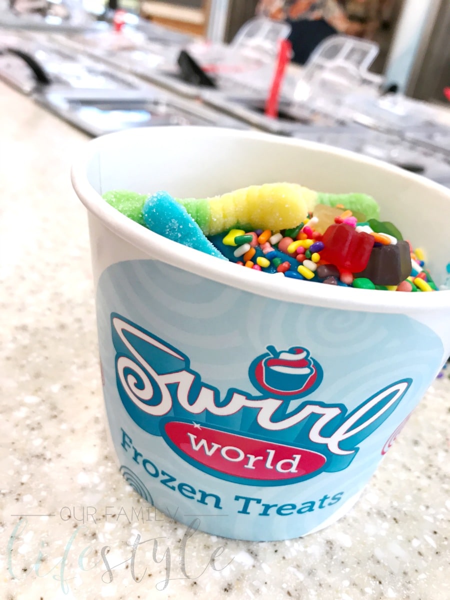 Swirl World toppings bar