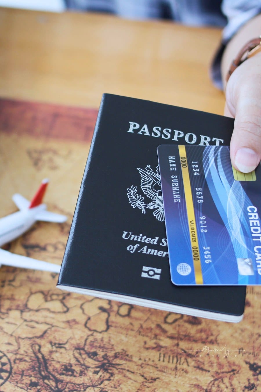 Passport and Credit Card to Travel