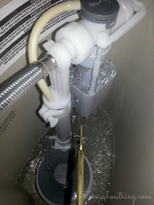 Fill Tank toilet install 