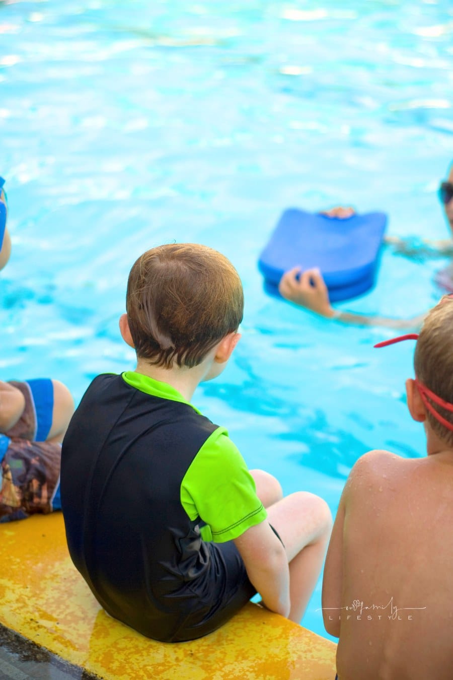 Boy at Swim Lessons