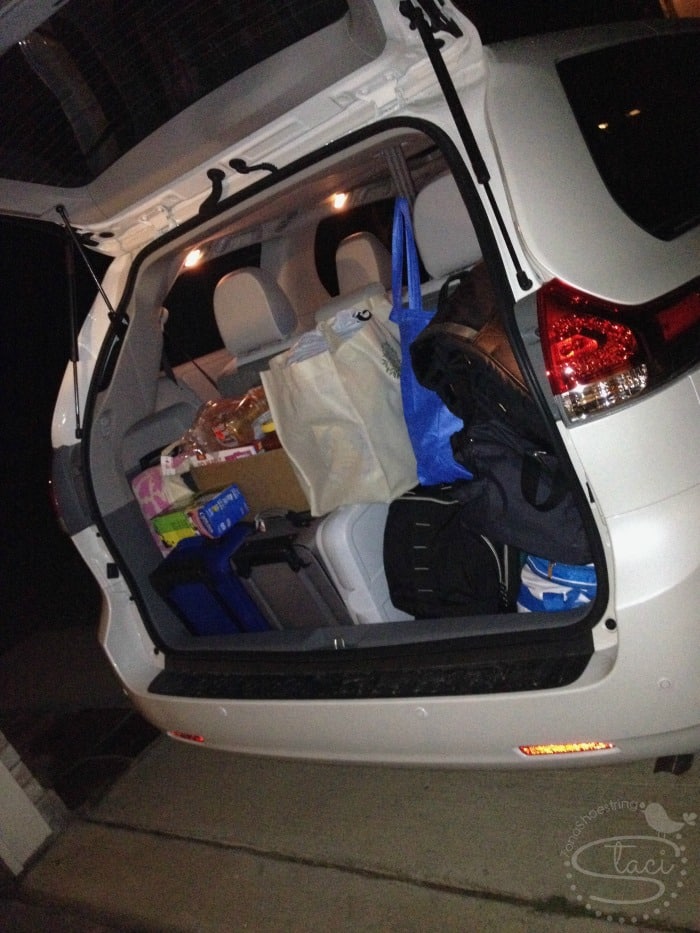 Toyota Sienna cargo space