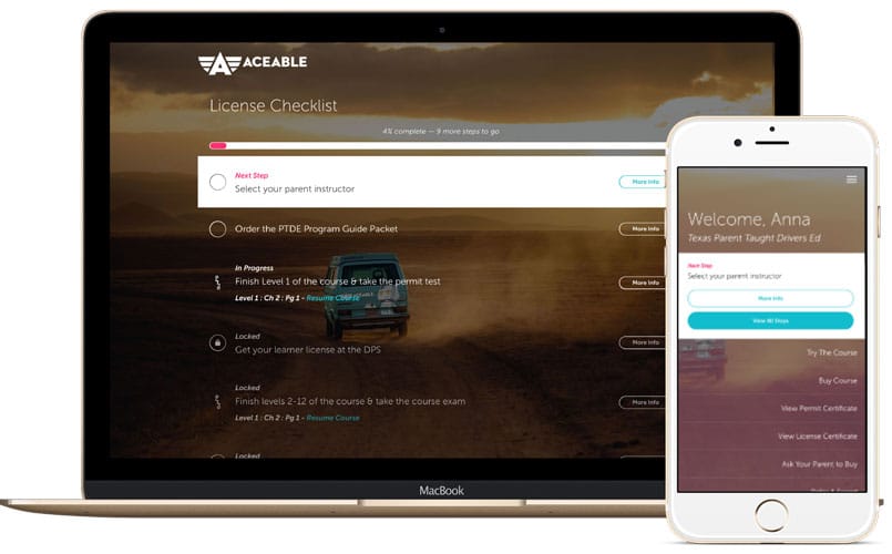 TX Parent Taught Drivers Ed online