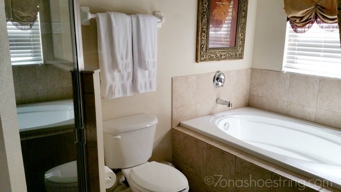 vacation home master bathroom