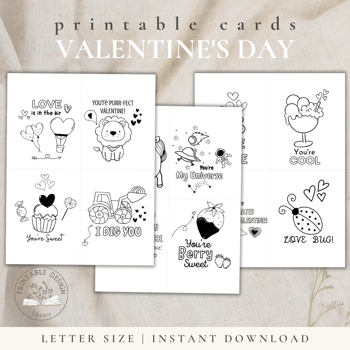 Printable Valentine's Day Cards for Kids