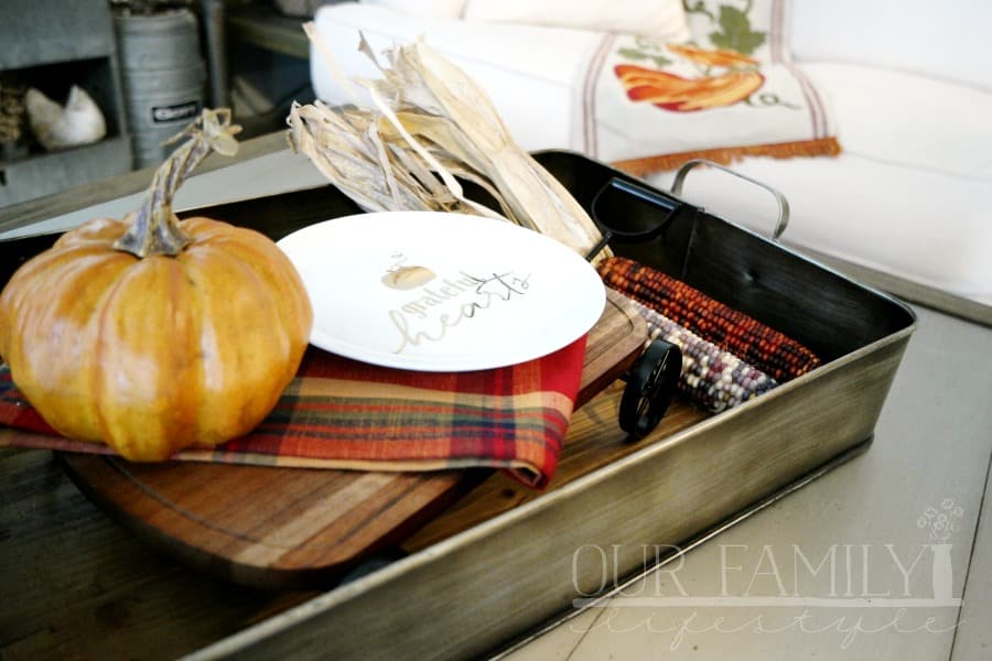 Wagon serving board centerpiece