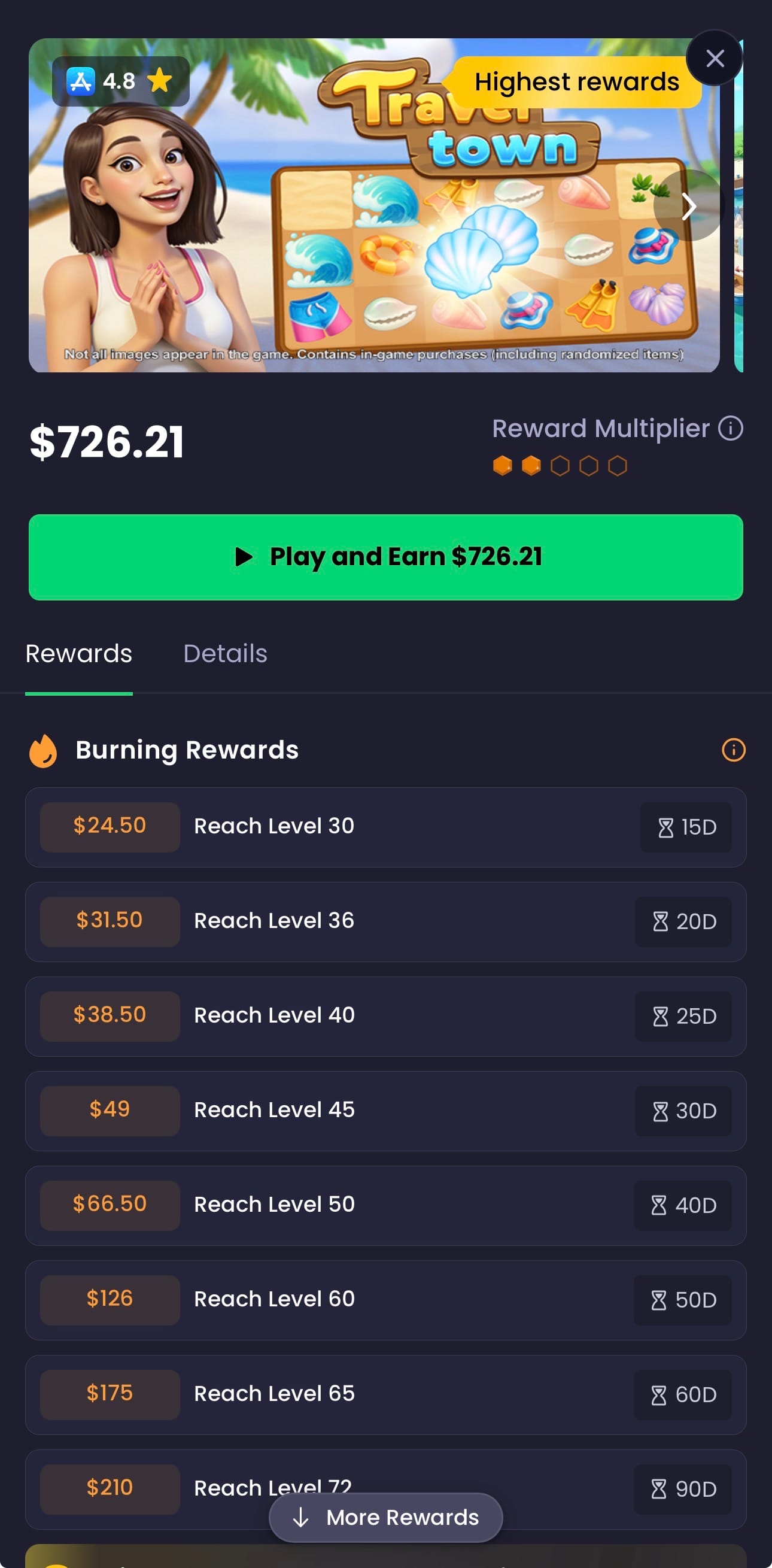 Freecash Offer Milestones