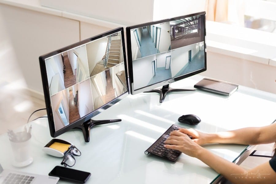 video surveillance of apartment complex