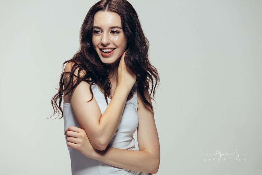 Confident Woman Looking Happy