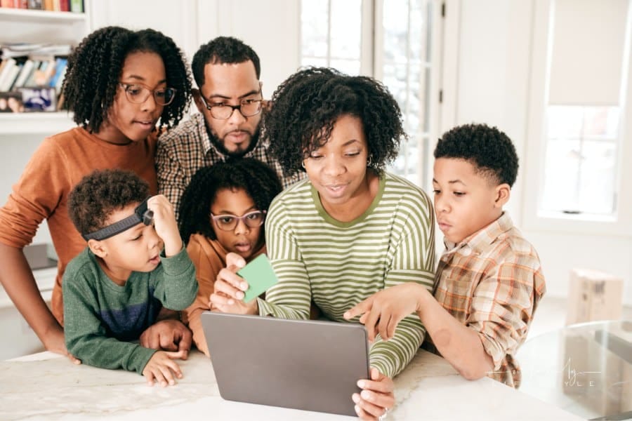 Teaching kids how to do online shopping