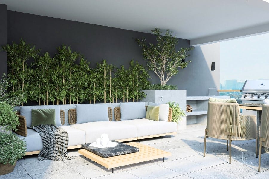 Eco-friendly home interior design with biophilic design elements