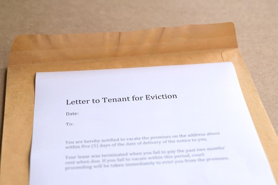 Letter to Tenant for Eviction