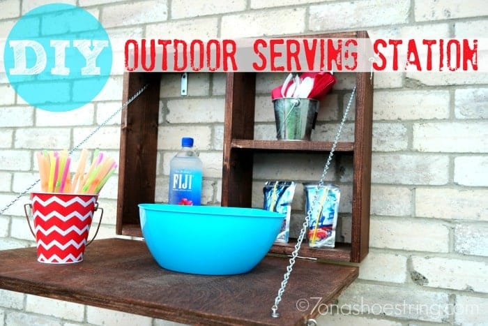 DIY Outdoor Serving Station #DIHWorkshops