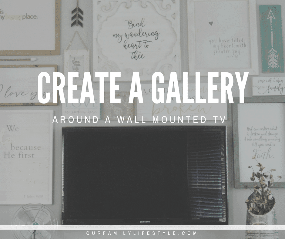 How to Create a Gallery Wall Around a Mounted TV
