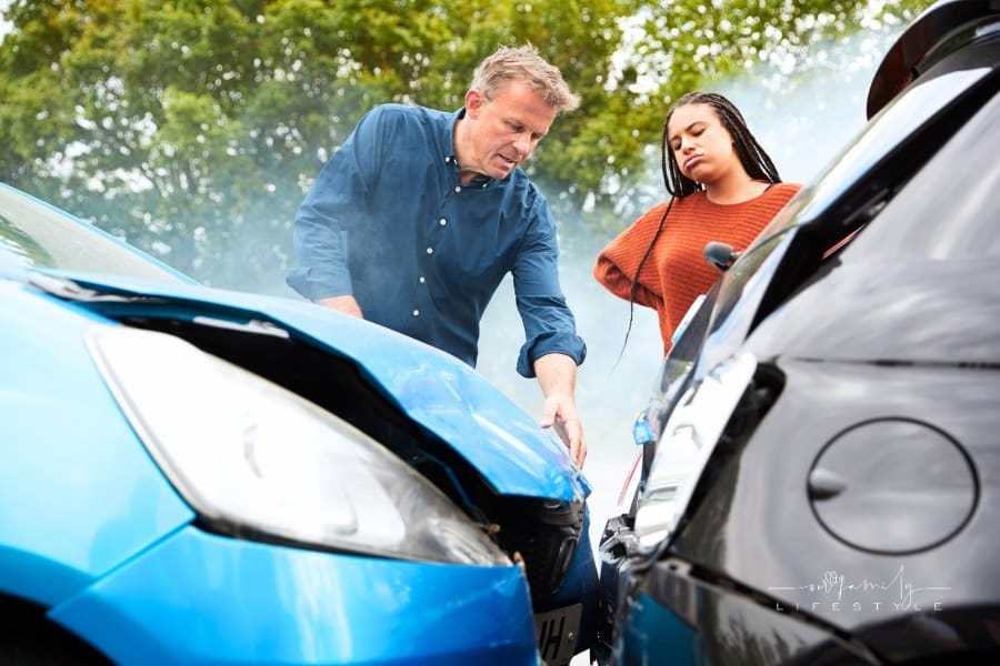 Angry Motorists Arguing over Responsibility for Car Accident