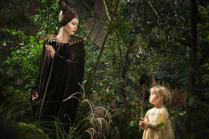 Maleficent with young Aurora