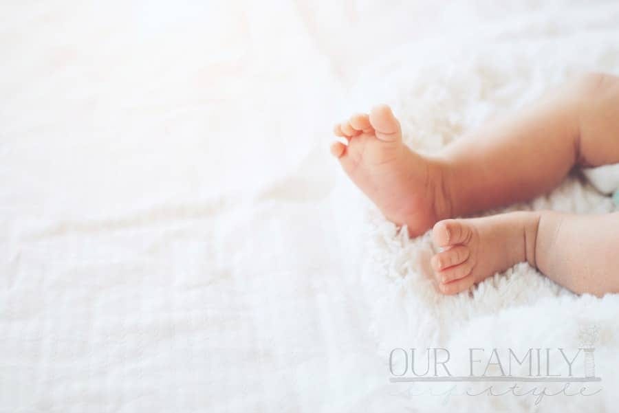 newborn baby feet