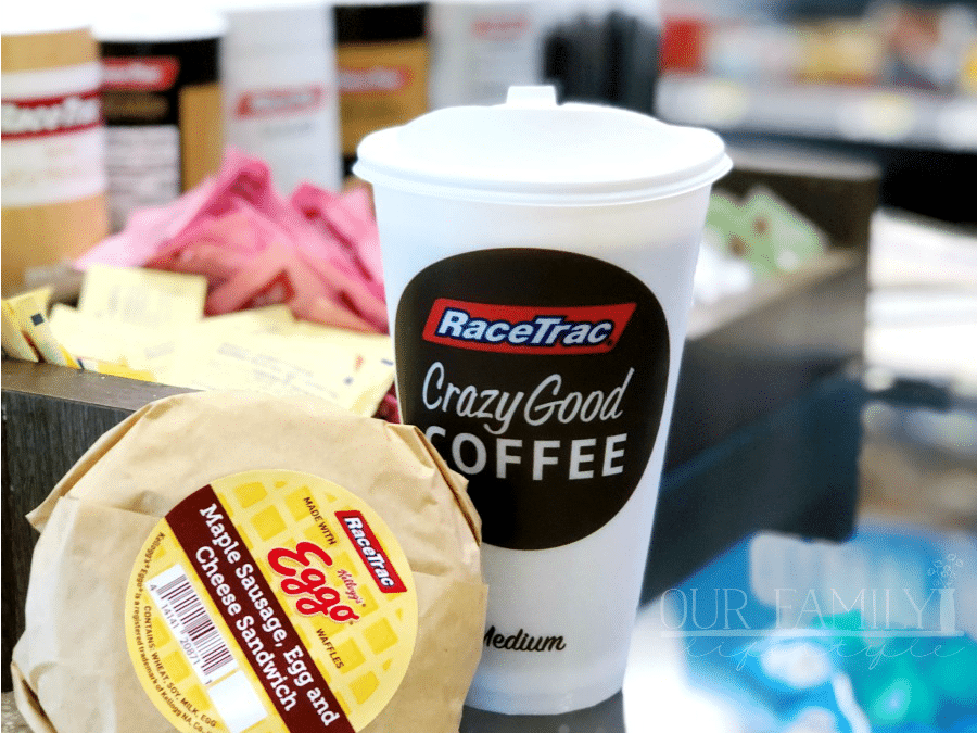 RaceTrace Breakfast Sandwich with Eggo Waffles