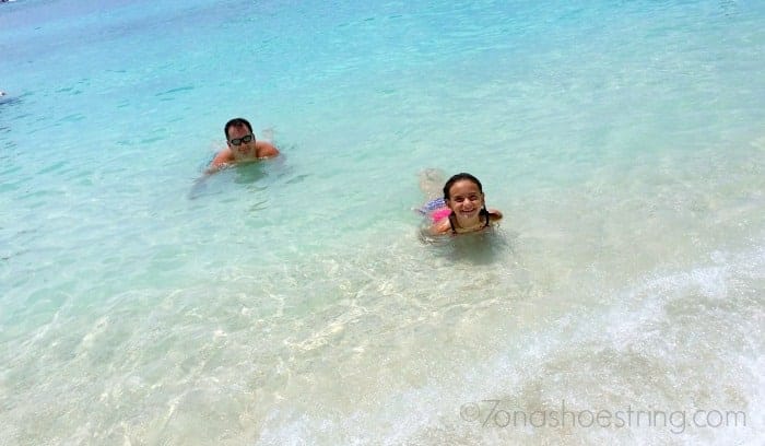 swimming at 7 mile beach