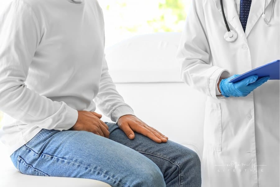 Man with Prostate Problem Visiting Urologist in Clinic