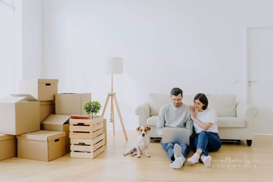Young Couple Moving In New Apartment